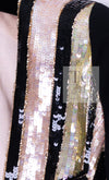 CHANEL 00T Vintage Black Beige Pink Wool Silk Sequin Embellishments Jacket 36 38 シャネル ヴィンテージ ブラック ベージュ ピンク ウール シルク スパンコール装飾 ジャケット 即発