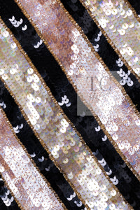 CHANEL 00T Vintage Black Beige Pink Wool Silk Sequin Embellishments Jacket 36 38 シャネル ヴィンテージ ブラック ベージュ ピンク ウール シルク スパンコール装飾 ジャケット 即発