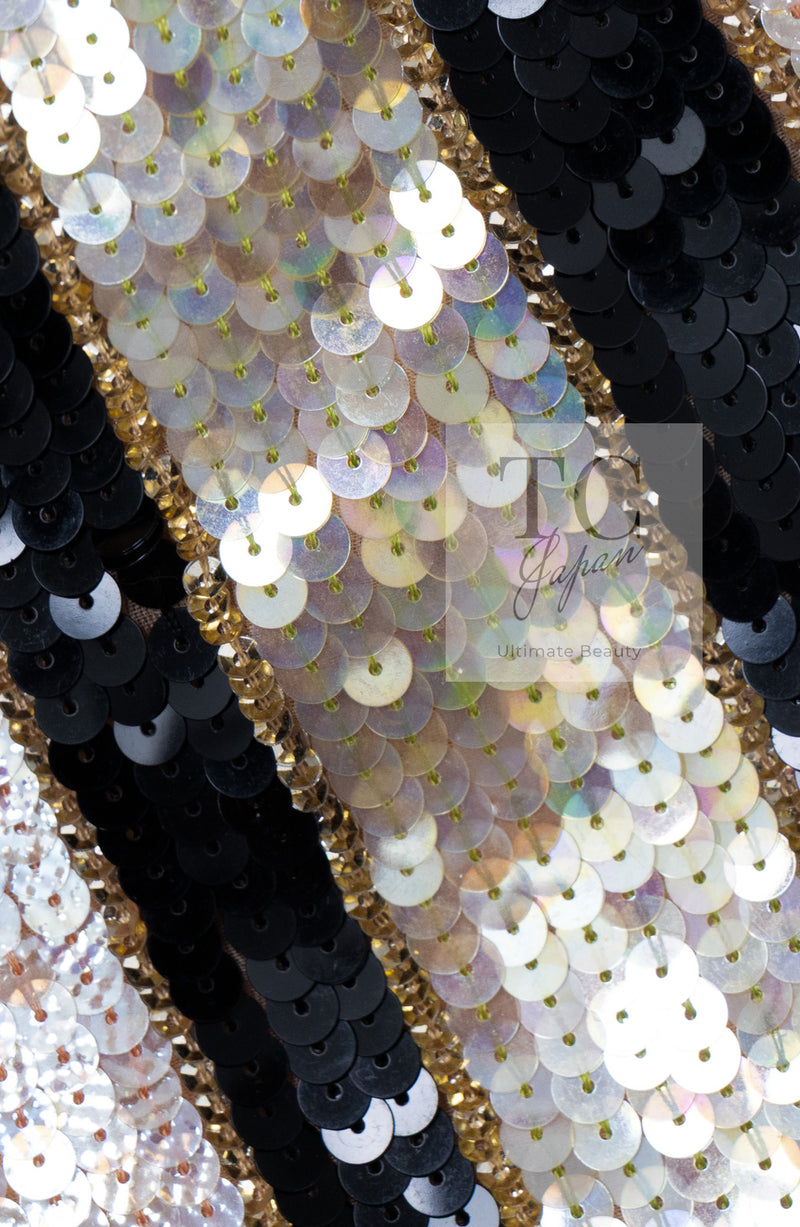 CHANEL 00T Vintage Black Beige Pink Wool Silk Sequin Embellishments Jacket 36 38 シャネル ヴィンテージ ブラック ベージュ ピンク ウール シルク スパンコール装飾 ジャケット 即発