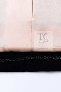 CHANEL 00T Vintage Black Beige Pink Wool Silk Sequin Embellishments Jacket 36 38 シャネル ヴィンテージ ブラック ベージュ ピンク ウール シルク スパンコール装飾 ジャケット 即発