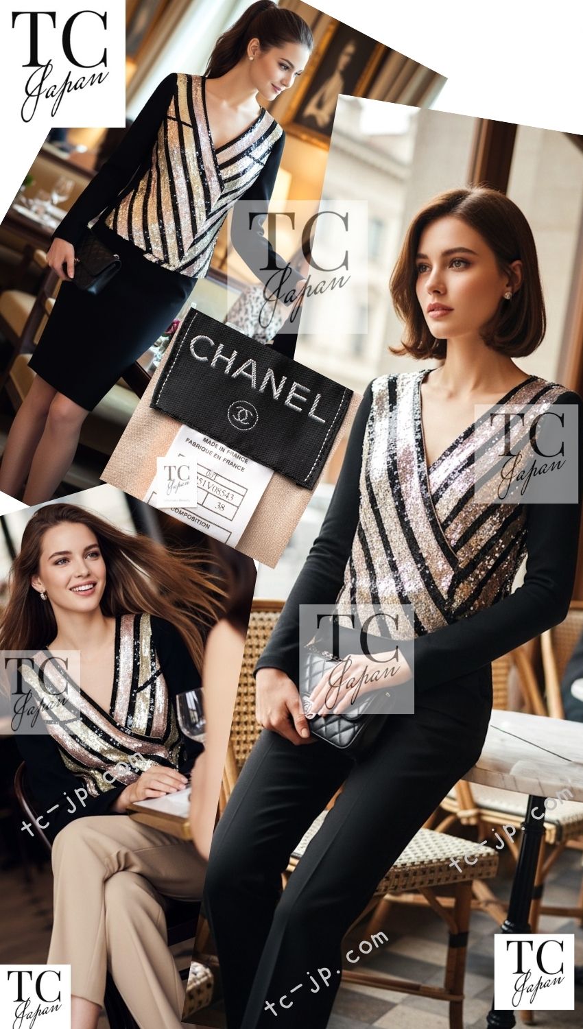 CHANEL 00T Vintage Black Beige Pink Wool Silk Sequin Embellishments Jacket 36 38 シャネル ヴィンテージ ブラック ベージュ ピンク ウール シルク スパンコール装飾 ジャケット 即発
