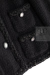 CHANEL 11C Little Black Jacket Tweed Wool CC Button 38 シャネル リトル ブラック ジャケット ツイード ウール ココボタン 即発