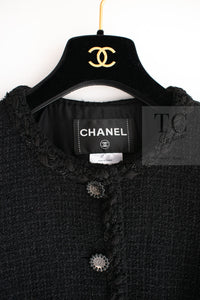 CHANEL 11C Little Black Jacket Tweed Wool CC Button 38 シャネル リトル ブラック ジャケット ツイード ウール ココボタン 即発