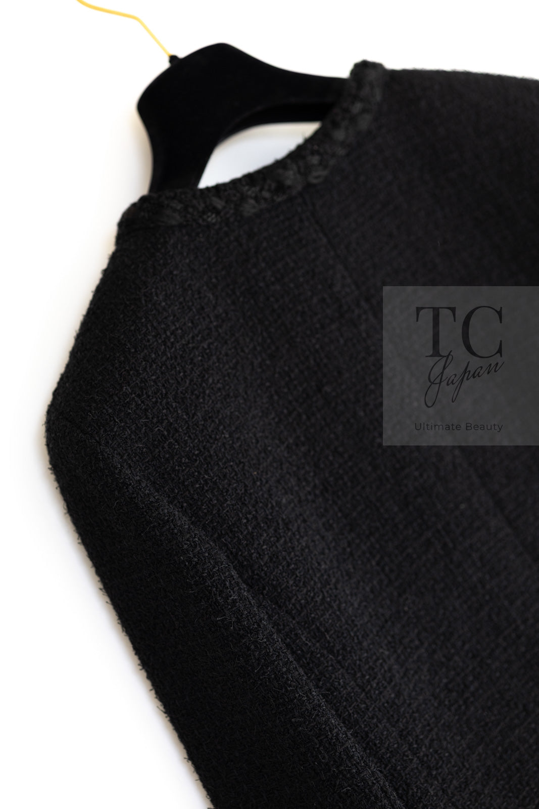 CHANEL 11C Little Black Jacket Tweed Wool CC Button 38 シャネル リトル ブラック ジャケット ツイード ウール ココボタン 即発