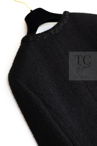 CHANEL 11C Little Black Jacket Tweed Wool CC Button Skirt Suit 34 36 シャネル リトル ブラック ジャケット ツイード ウール ココボタン スカート スーツ 即発