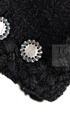 CHANEL 11C Little Black Jacket Tweed Wool CC Button 38 シャネル リトル ブラック ジャケット ツイード ウール ココボタン 即発