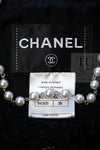 CHANEL 11C Little Black Jacket Tweed Wool CC Button 38 シャネル リトル ブラック ジャケット ツイード ウール ココボタン