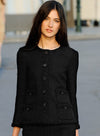 CHANEL 11C Little Black Jacket Tweed Wool CC Button Skirt Suit 34 36 シャネル リトル ブラック ジャケット ツイード ウール ココボタン スカート スーツ 即発