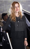 CHANEL 11C Little Black Jacket Tweed Wool CC Button 38 シャネル リトル ブラック ジャケット ツイード ウール ココボタン
