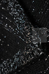 CHANEL 09A Black Metallic Silver Wool Jacket 36 38 シャネル ブラック メタリック ウール ジャケット 即発