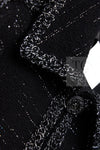 CHANEL 09A Black Metallic Silver Wool Jacket 36 38 シャネル ブラック メタリック ウール ジャケット 即発