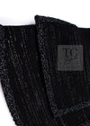CHANEL 09A Black Metallic Silver Wool Jacket 36 38 シャネル ブラック メタリック ウール ジャケット 即発