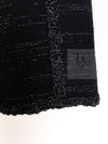CHANEL 09A Black Metallic Silver Wool Jacket 36 38 シャネル ブラック メタリック ウール ジャケット 即発