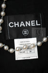 CHANEL 09A Black Metallic Silver Wool Jacket 36 38 シャネル ブラック メタリック ウール ジャケット 即発