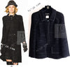 CHANEL 09A Black Metallic Silver Wool Jacket 36 38 シャネル ブラック メタリック ウール ジャケット 即発