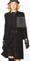 CHANEL 09A Black Metallic Silver Wool Jacket 36 38 シャネル ブラック メタリック ウール ジャケット 即発