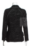 CHANEL 09A Black Metallic Silver Wool Jacket 36 38 シャネル ブラック メタリック ウール ジャケット 即発