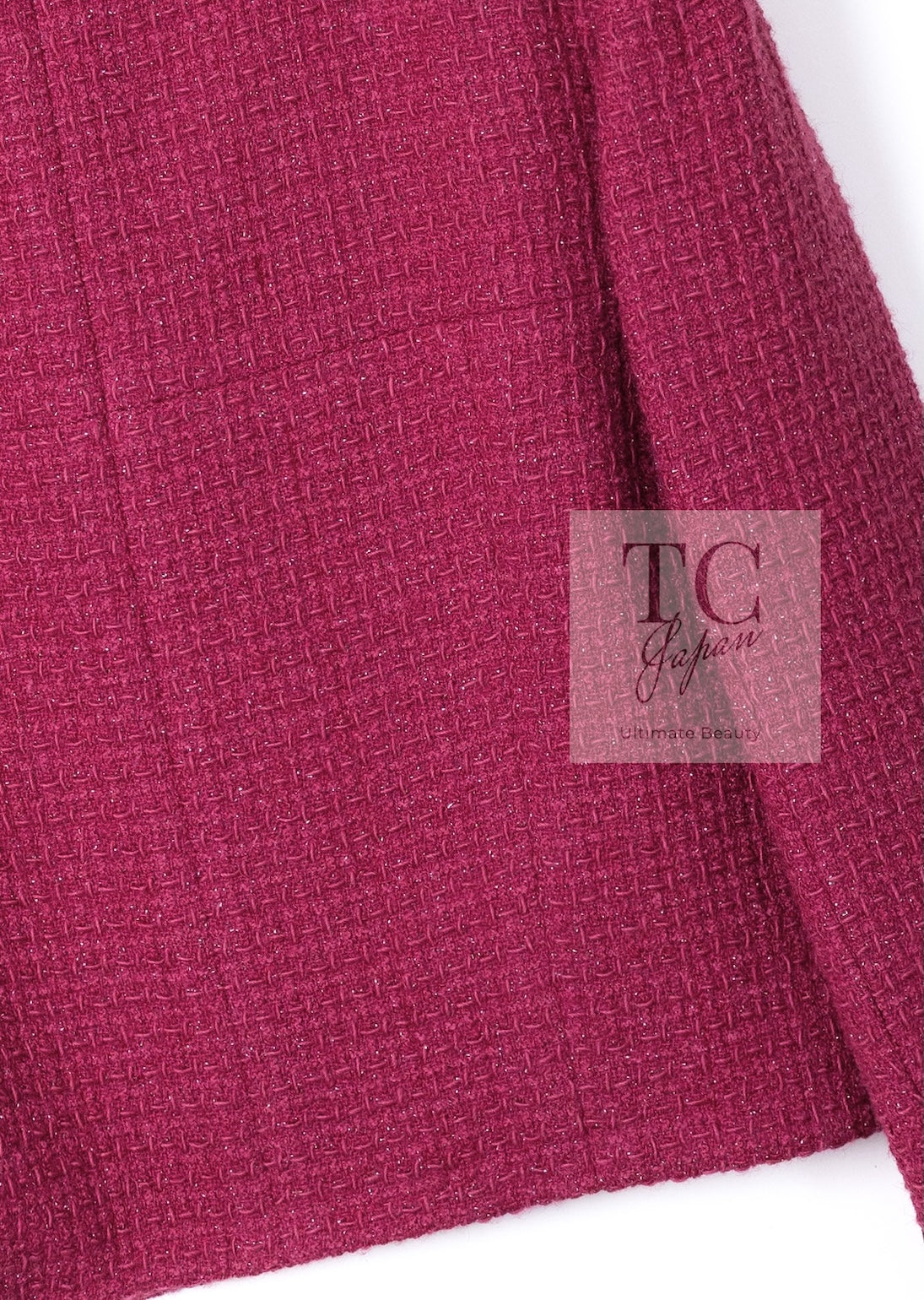 CHANEL 16A Magenta Pink Metallic Zipper Tweed Jacket 36 シャネル マジェンダ ラズベリー ピンク メタリック ジッパー ツイード ジャケット 即発