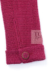 CHANEL 16A Magenta Pink Metallic Zipper Tweed Jacket 36 シャネル マジェンダ ラズベリー ピンク メタリック ジッパー ツイード ジャケット 即発
