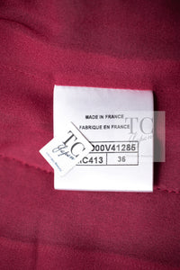 CHANEL 16A Magenta Pink Metallic Zipper Tweed Jacket 36 シャネル マジェンダ ラズベリー ピンク メタリック ジッパー ツイード ジャケット 即発