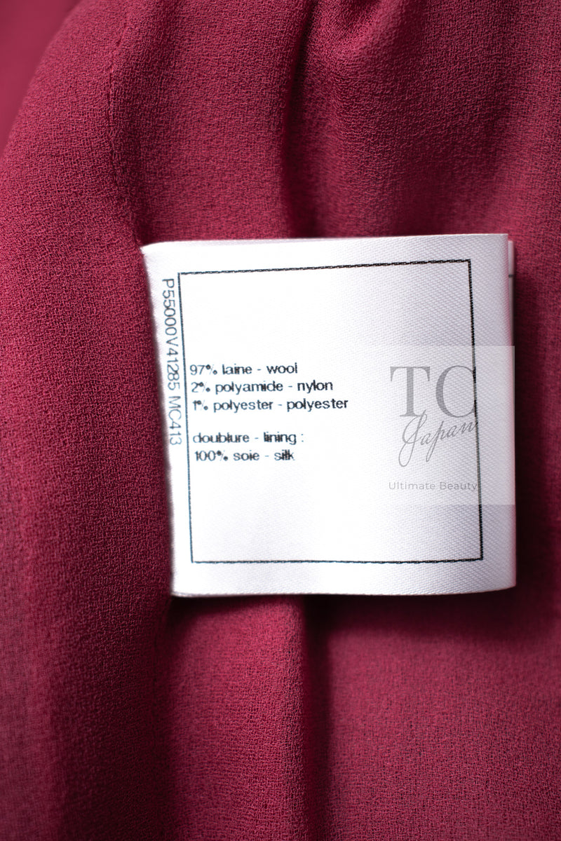 CHANEL 16A Magenta Pink Metallic Zipper Tweed Jacket 36 シャネル マジェンダ ラズベリー ピンク メタリック ジッパー ツイード ジャケット 即発