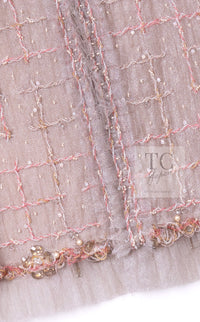 CHANEL 09S Beige Beaded Trim Jacket 38 シャネル ベージュ ビーズ トリミング ジャケット サラ・ジェシカ・パーカー着用 即発