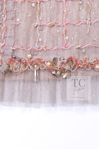 CHANEL 09S Beige Beaded Trim Jacket 38 シャネル ベージュ ビーズ トリミング ジャケット サラ・ジェシカ・パーカー着用 即発