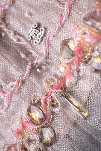 CHANEL 09S Beige Beaded Trim Jacket 38 シャネル ベージュ ビーズ トリミング ジャケット サラ・ジェシカ・パーカー着用 即発