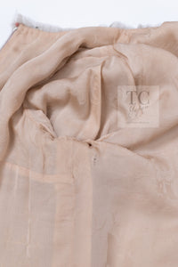 CHANEL 09S Beige Beaded Trim Jacket 38 シャネル ベージュ ビーズ トリミング ジャケット サラ・ジェシカ・パーカー着用 即発