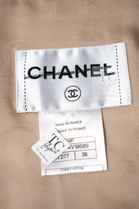 CHANEL 09S Beige Beaded Trim Jacket 38 シャネル ベージュ ビーズ トリミング ジャケット サラ・ジェシカ・パーカー着用 即発