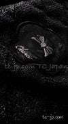 CHANEL 09A Black Quilted Wool Jacket Cardigan 36 38 40 シャネル ブラック キルト ウール ジャケット カーディガン 即発