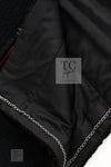 CHANEL 09PF Black Red Trim Moscow Wool Tweed Jacket 34 40 42 シャネル ブラック レッド トリム ロマノフ ウール ツイード ジャケット 即発