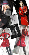 CHANEL 09PF Black Red Trim Moscow Wool Tweed Jacket 34 40 42 シャネル ブラック レッド トリム ロマノフ ウール ツイード ジャケット 即発