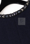 CHANEL 16S Navy Epaulettes Trimming Wool Jacket 38 シャネル ネイビー 肩章 ココマーク ボタン ウール ジャケット 即発