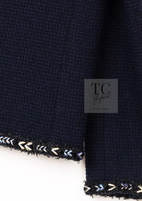 CHANEL 16S Navy Epaulettes Trimming Wool Jacket 38 シャネル ネイビー 肩章 ココマーク ボタン ウール ジャケット 即発