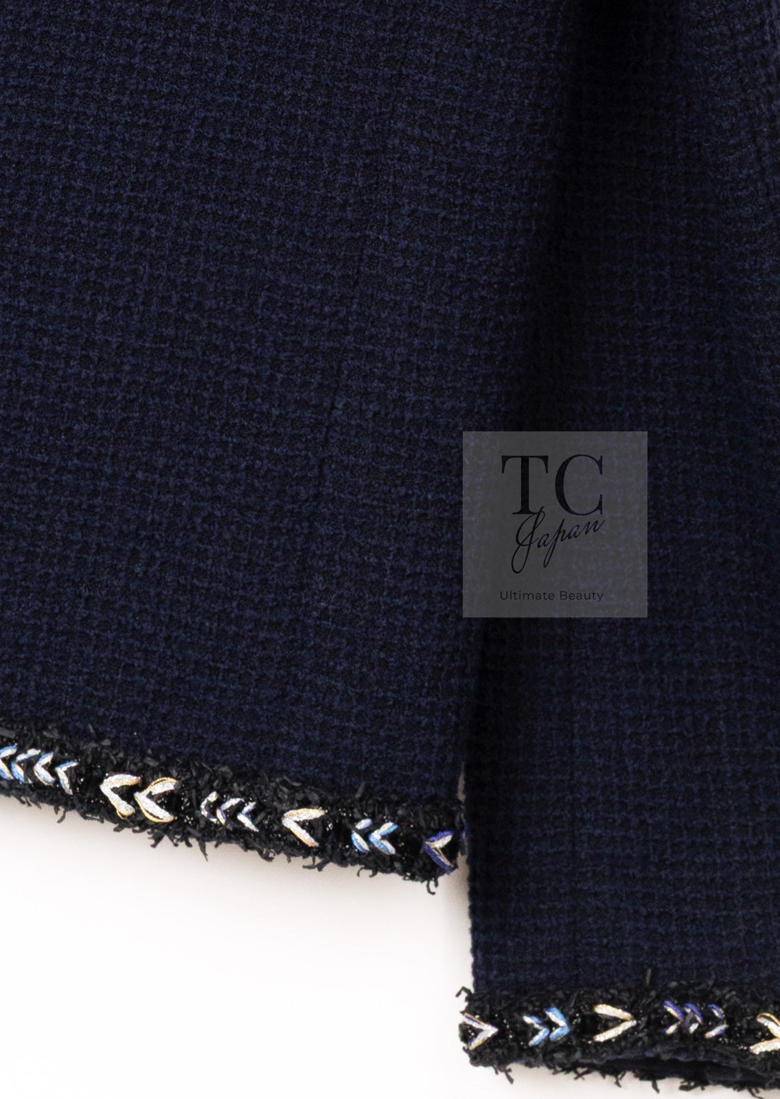 CHANEL 16S Navy Epaulettes Trimming Wool Jacket 38 シャネル ネイビー 肩章 ココマーク ボタン ウール ジャケット 即発