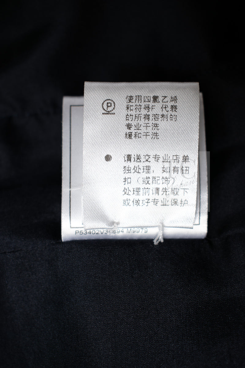 CHANEL 16S Navy Epaulettes Trimming Wool Jacket 38 シャネル ネイビー 肩章 ココマーク ボタン ウール ジャケット 即発