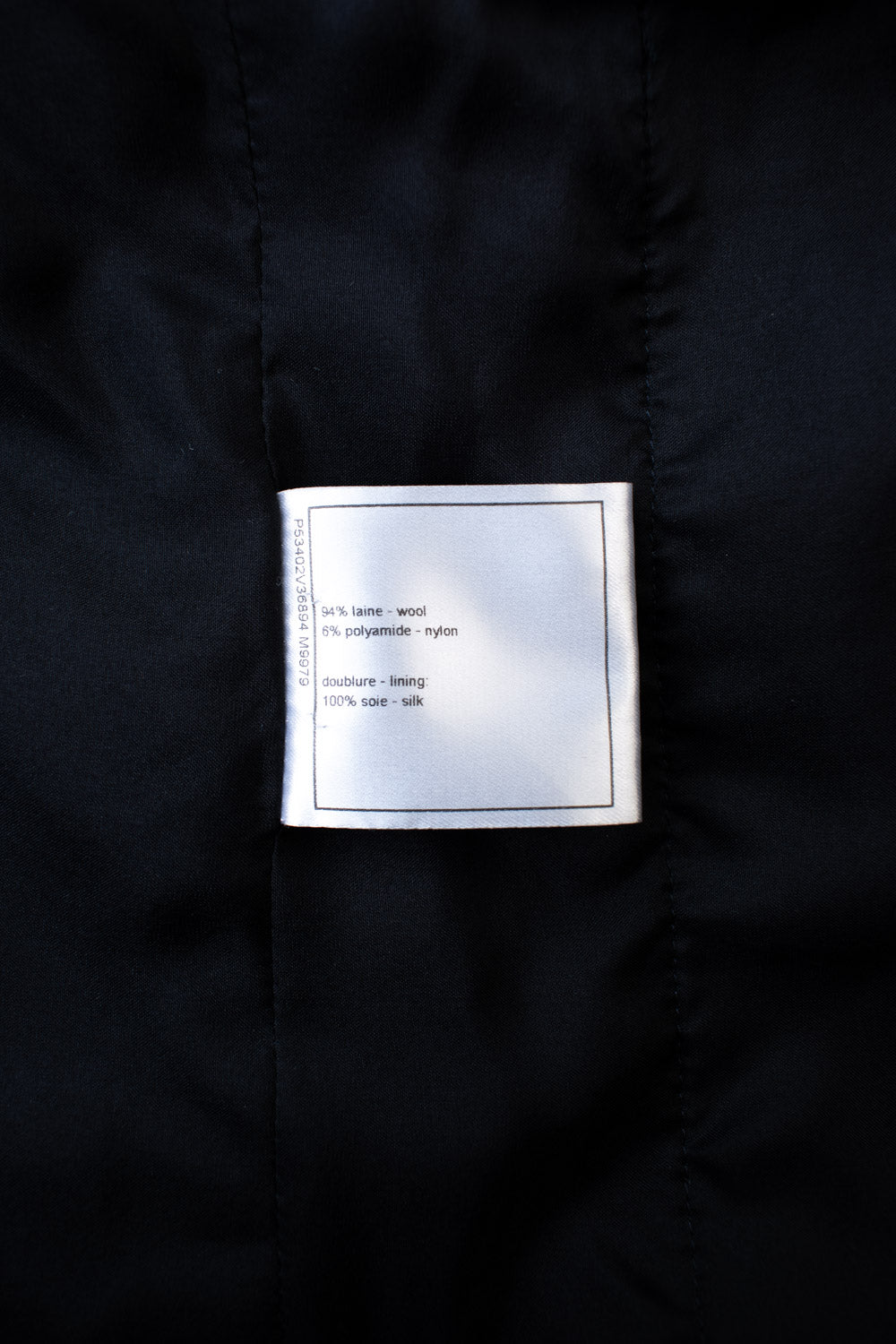CHANEL 16S Navy Epaulettes Trimming Wool Jacket 38 | UK