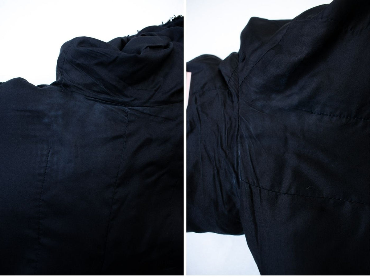 CHANEL 16S Navy Epaulettes Trimming Wool Jacket 38 9