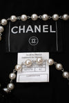 CHANEL 07PF Black Metallic Long Tweed Coat Jacket 38 40 シャネル ブラック メタリック ロング ツイード コート ジャケット 即発