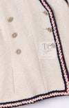 CHANEL 10PF Ivory Blade Trim Wool Tweed Jacket 38 シャネル アイボリー ブレイド トリム ウール ツイード ジャケット 即発