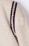 CHANEL 10PF Ivory Blade Trim Wool Tweed Jacket 38 シャネル アイボリー ブレイド トリム ウール ツイード ジャケット 即発