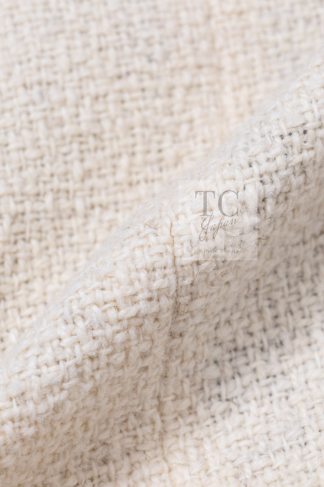 CHANEL 10PF Ivory Blade Trim Wool Tweed Jacket 38 シャネル アイボリー ブレイド トリム ウール ツイード ジャケット 即発
