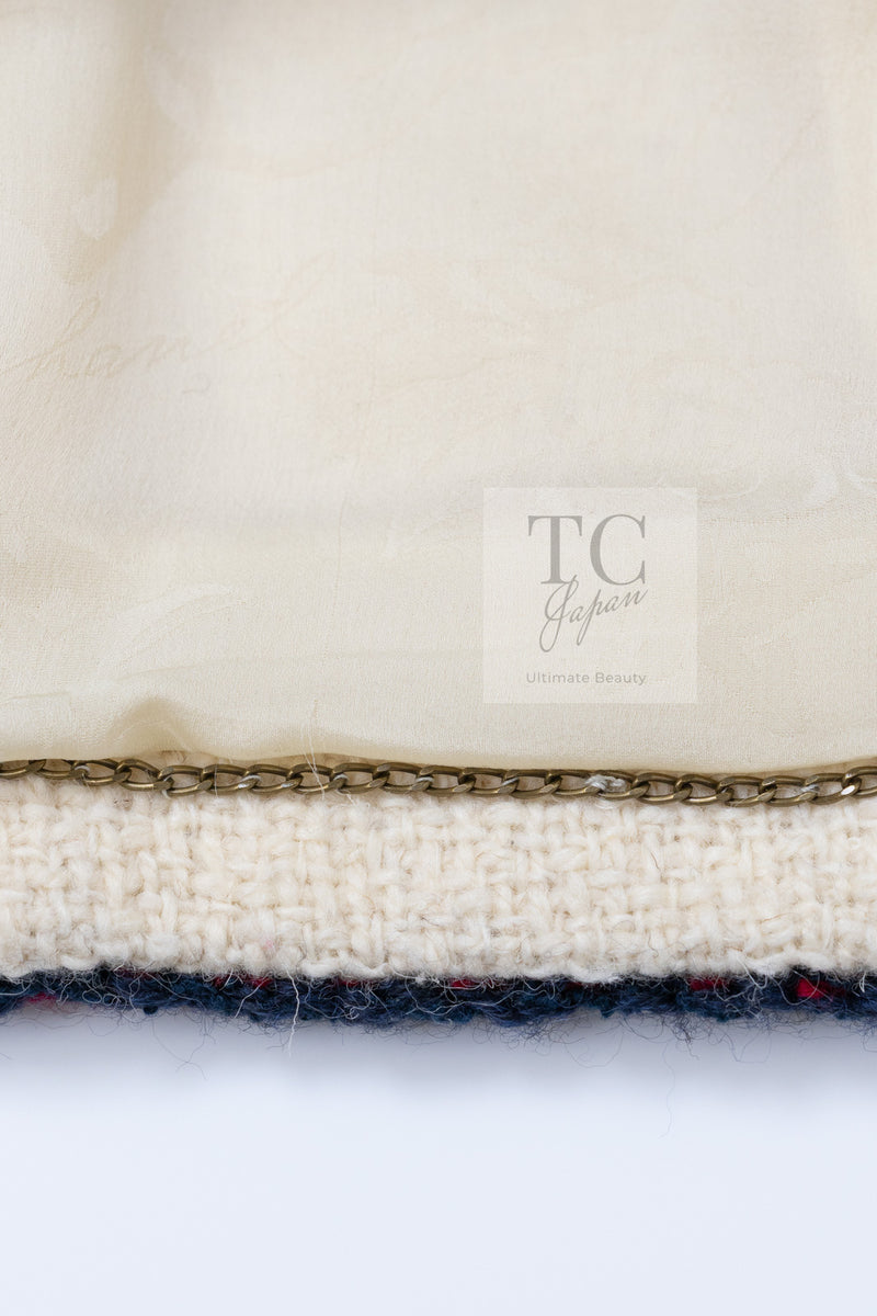 CHANEL 10PF Ivory Blade Trim Wool Tweed Jacket 38 シャネル アイボリー ブレイド トリム ウール ツイード ジャケット 即発