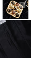 CHANEL 11PF Black Gold Gripoix Buttons Wool Jacket Skirt Suit Cameron Diaz 38 シャネル ブラック ゴールド グリポア宝石ボタン ウール ジャケット スカート スーツ キャメロン ディアス 即発