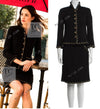 CHANEL 11PF Black Gold Gripoix Buttons Wool Jacket Skirt Suit Cameron Diaz 38 シャネル ブラック ゴールド グリポア宝石ボタン ウール ジャケット スカート スーツ キャメロン ディアス 即発