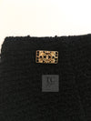 CHANEL 11PF Black Gold Gripoix Buttons Wool Jacket Skirt Suit Cameron Diaz 38 シャネル ブラック ゴールド グリポア宝石ボタン ウール ジャケット スカート スーツ キャメロン ディアス