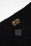 CHANEL 11PF Black Gold Gripoix Buttons Wool Jacket Skirt Suit Cameron Diaz 38 シャネル ブラック ゴールド グリポア宝石ボタン ウール ジャケット スカート スーツ キャメロン ディアス