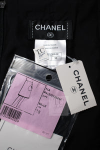 CHANEL 11PF Black Gold Gripoix Buttons Wool Jacket Skirt Suit Cameron Diaz 38 シャネル ブラック ゴールド グリポア宝石ボタン ウール ジャケット スカート スーツ キャメロン ディアス