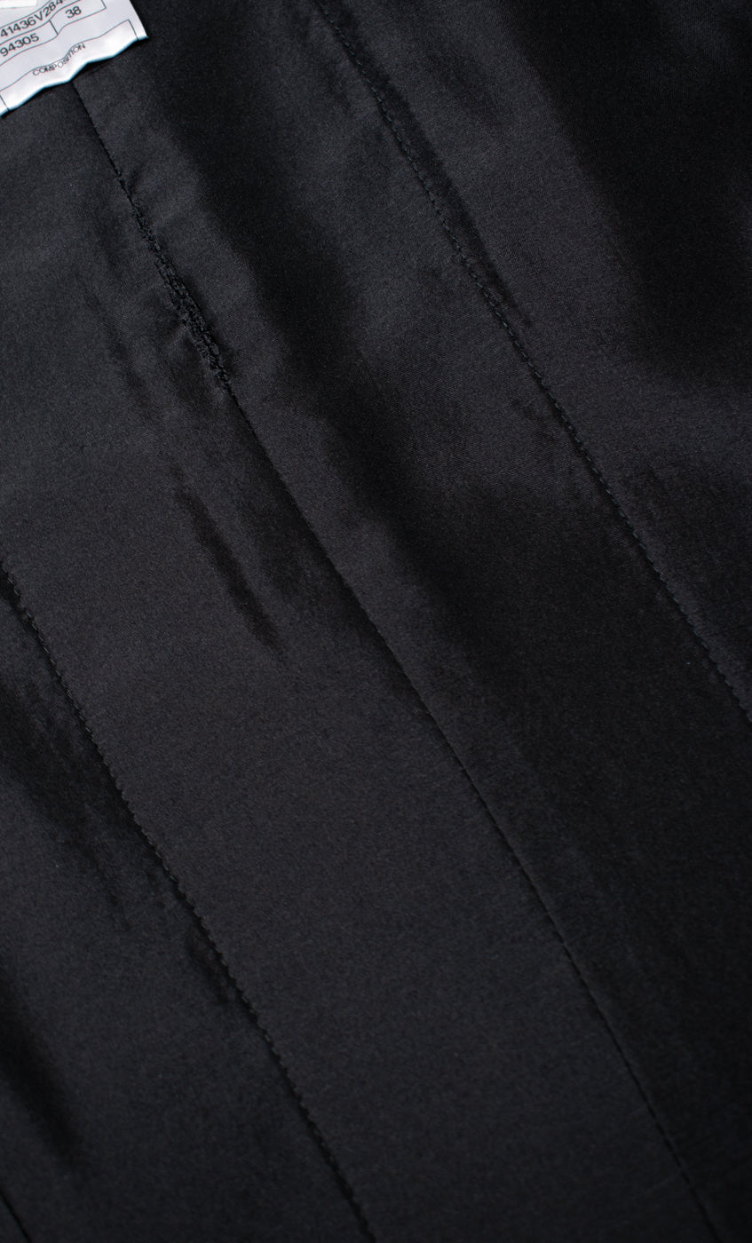 CHANEL 11PF Black Gold Gripoix Buttons Wool Jacket Skirt Suit Cameron Diaz 38 シャネル ブラック ゴールド グリポア宝石ボタン ウール ジャケット スカート スーツ キャメロン ディアス